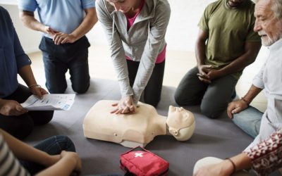 CPR First Aid Training Concept